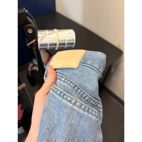 Everlane Jeans Womens Size 25 Blue Denim The Super Soft Relaxed Organic Cotton - Picture 10 of 10
